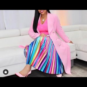 Multi- pleated skirt